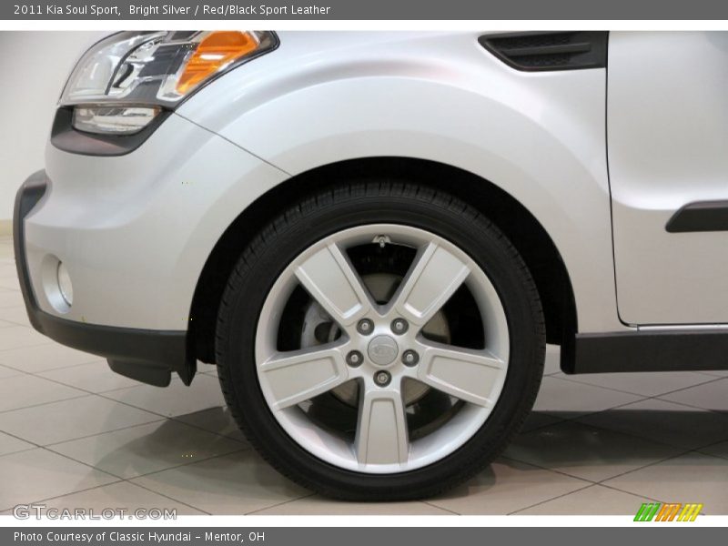 Bright Silver / Red/Black Sport Leather 2011 Kia Soul Sport
