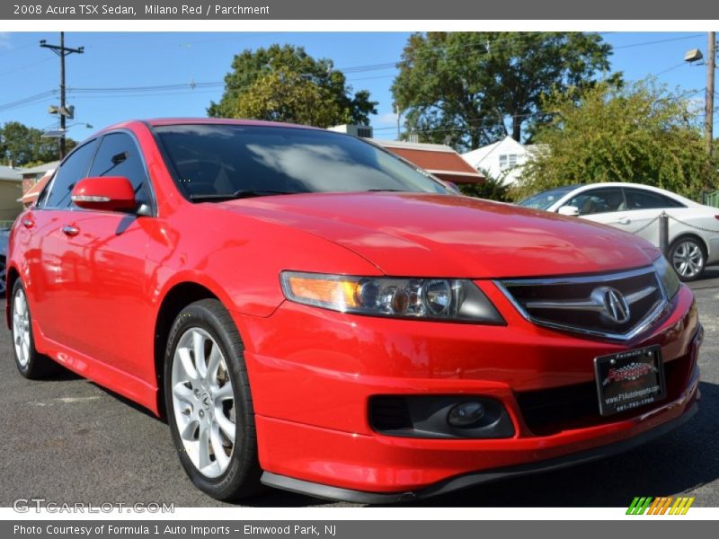 Milano Red / Parchment 2008 Acura TSX Sedan