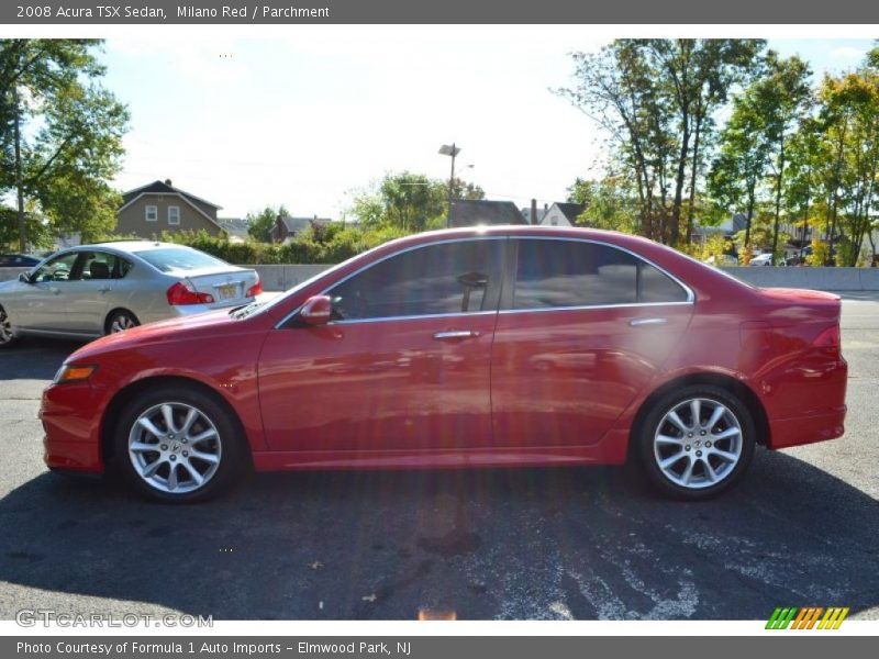 Milano Red / Parchment 2008 Acura TSX Sedan