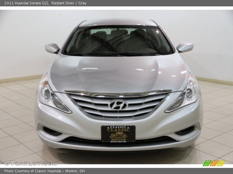 Radiant Silver / Gray 2011 Hyundai Sonata GLS