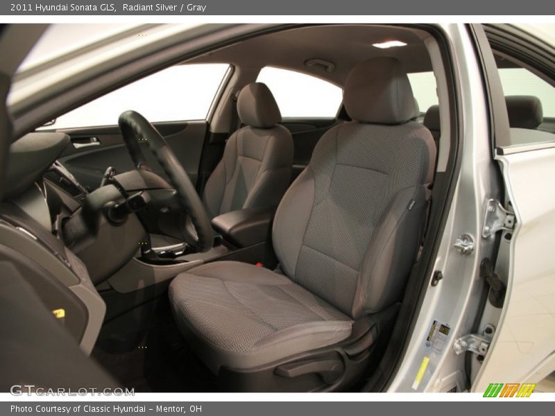 Radiant Silver / Gray 2011 Hyundai Sonata GLS