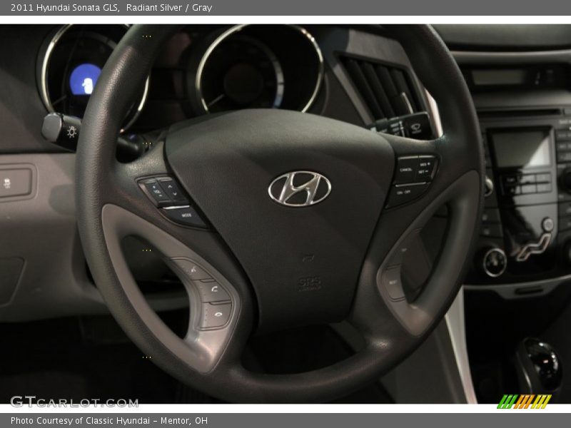 Radiant Silver / Gray 2011 Hyundai Sonata GLS