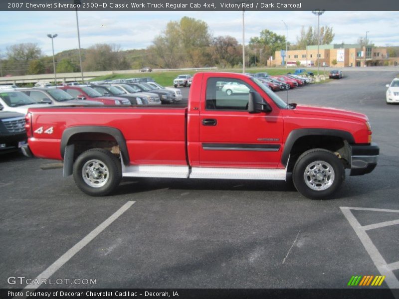 Victory Red / Dark Charcoal 2007 Chevrolet Silverado 2500HD Classic Work Truck Regular Cab 4x4