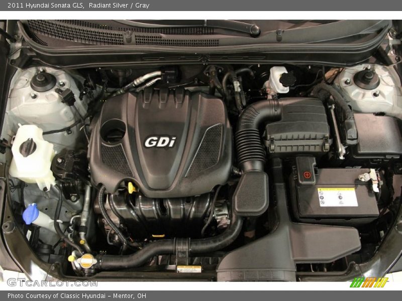 Radiant Silver / Gray 2011 Hyundai Sonata GLS