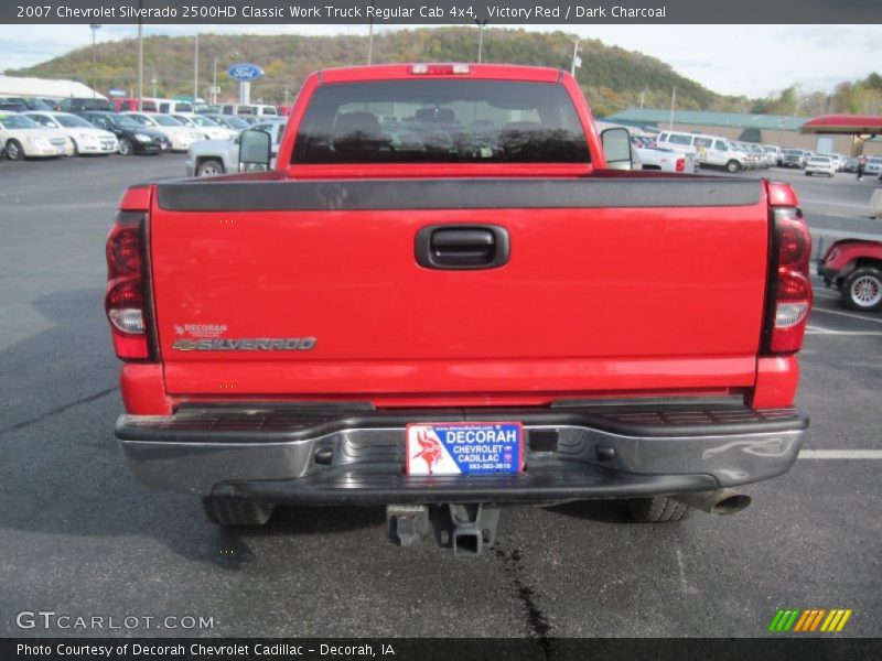 Victory Red / Dark Charcoal 2007 Chevrolet Silverado 2500HD Classic Work Truck Regular Cab 4x4