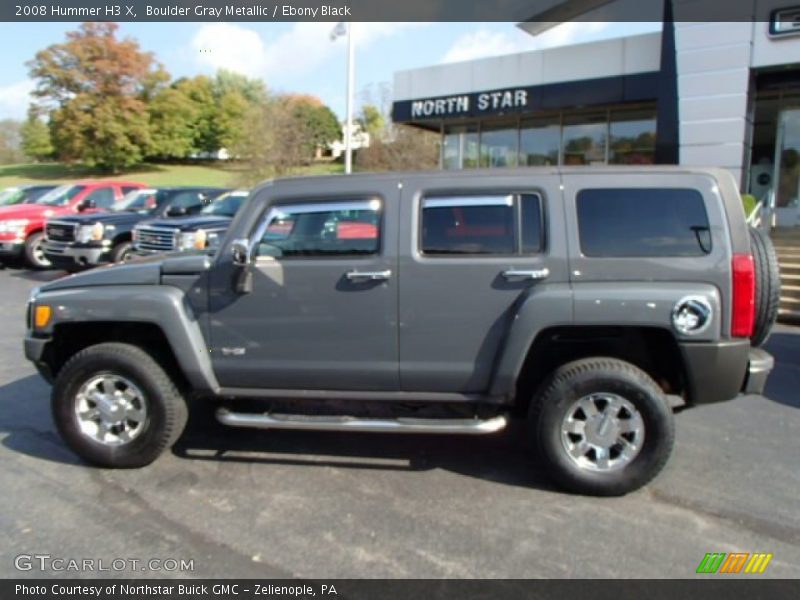 Boulder Gray Metallic / Ebony Black 2008 Hummer H3 X