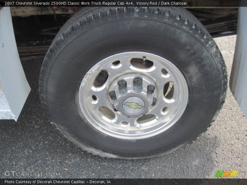 Victory Red / Dark Charcoal 2007 Chevrolet Silverado 2500HD Classic Work Truck Regular Cab 4x4