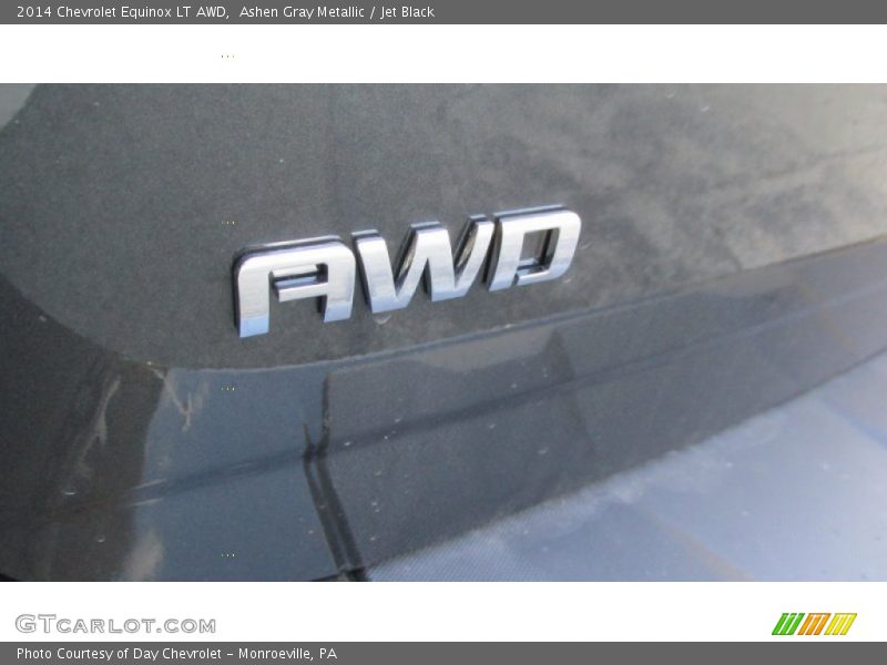 Ashen Gray Metallic / Jet Black 2014 Chevrolet Equinox LT AWD