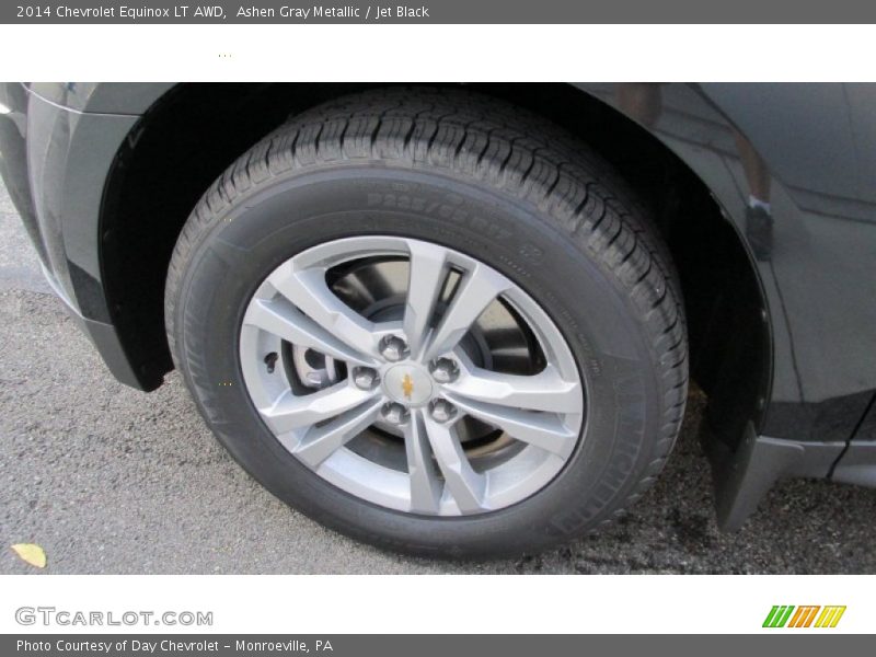 Ashen Gray Metallic / Jet Black 2014 Chevrolet Equinox LT AWD
