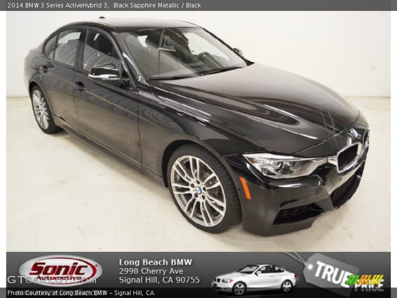 Black Sapphire Metallic / Black 2014 BMW 3 Series ActiveHybrid 3