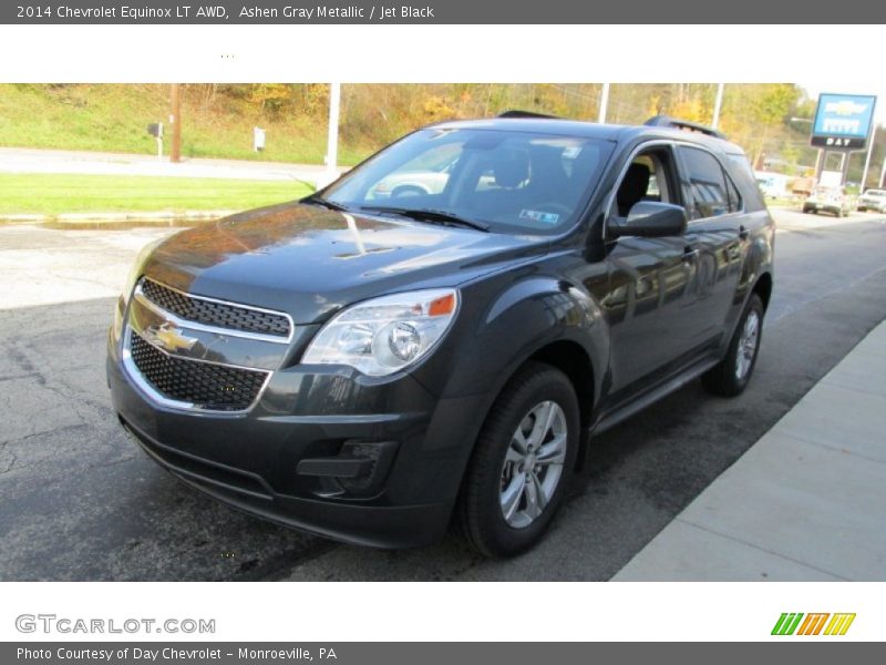 Ashen Gray Metallic / Jet Black 2014 Chevrolet Equinox LT AWD