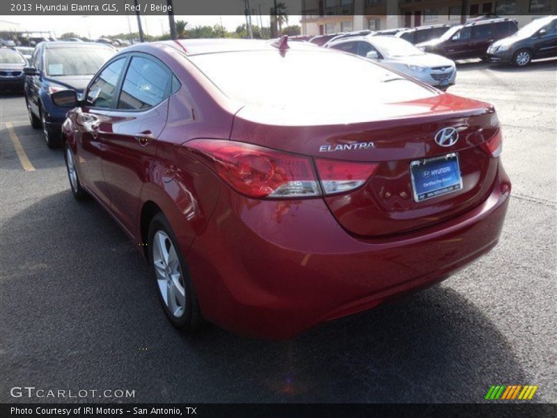 Red / Beige 2013 Hyundai Elantra GLS