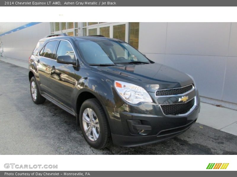 Ashen Gray Metallic / Jet Black 2014 Chevrolet Equinox LT AWD