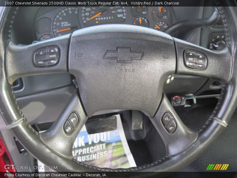 Victory Red / Dark Charcoal 2007 Chevrolet Silverado 2500HD Classic Work Truck Regular Cab 4x4