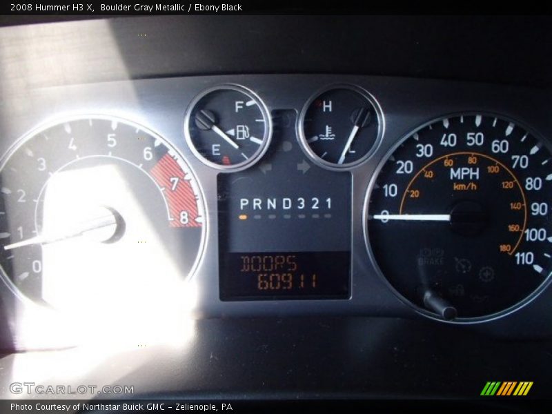 Boulder Gray Metallic / Ebony Black 2008 Hummer H3 X