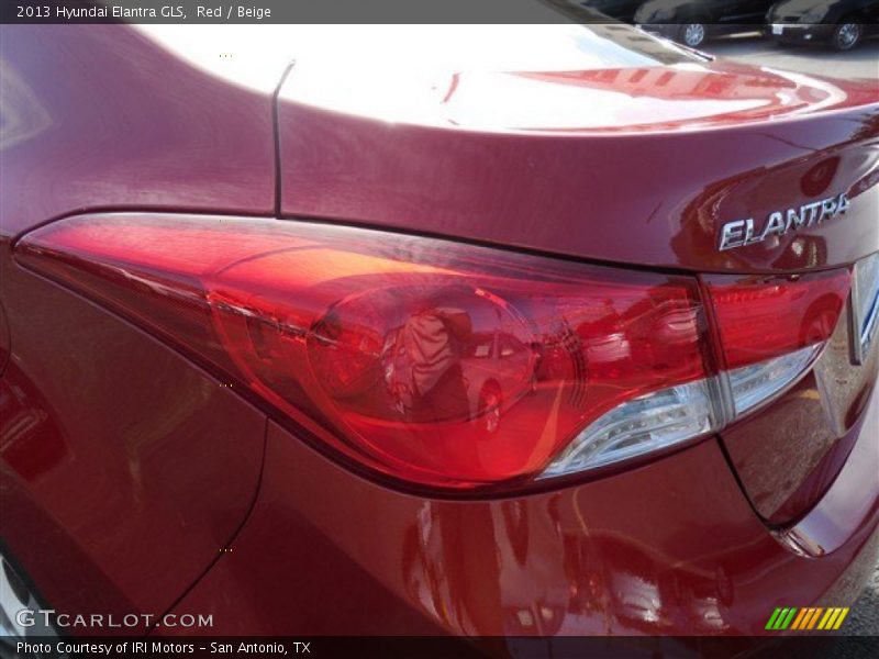 Red / Beige 2013 Hyundai Elantra GLS