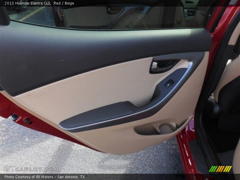 Red / Beige 2013 Hyundai Elantra GLS