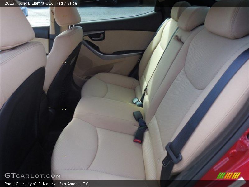 Red / Beige 2013 Hyundai Elantra GLS