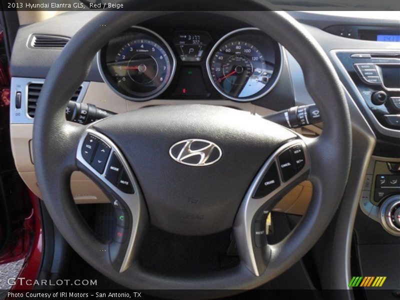 Red / Beige 2013 Hyundai Elantra GLS