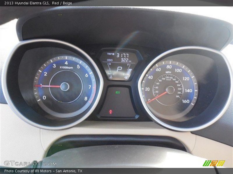 Red / Beige 2013 Hyundai Elantra GLS