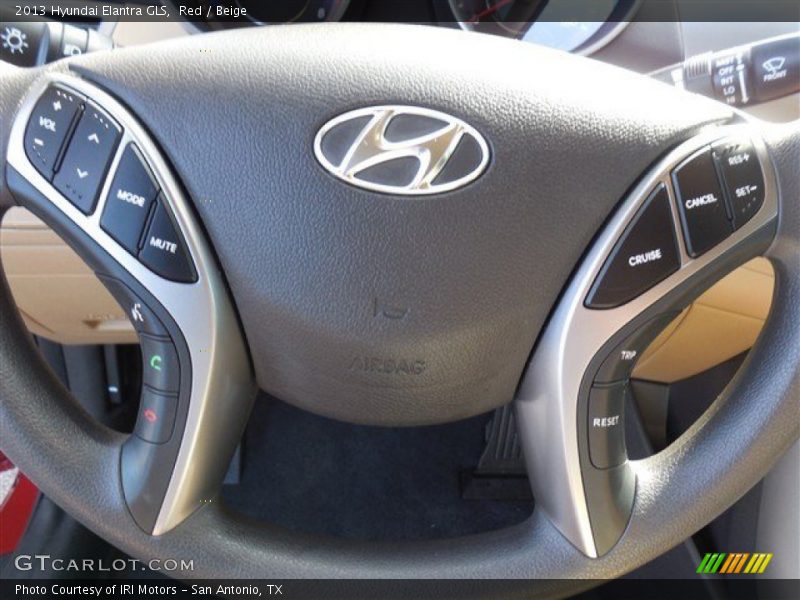 Red / Beige 2013 Hyundai Elantra GLS