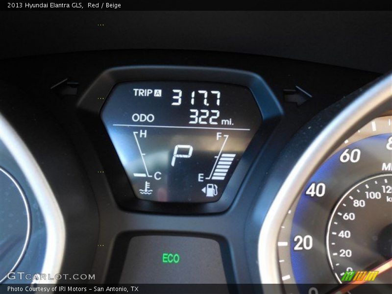 Red / Beige 2013 Hyundai Elantra GLS