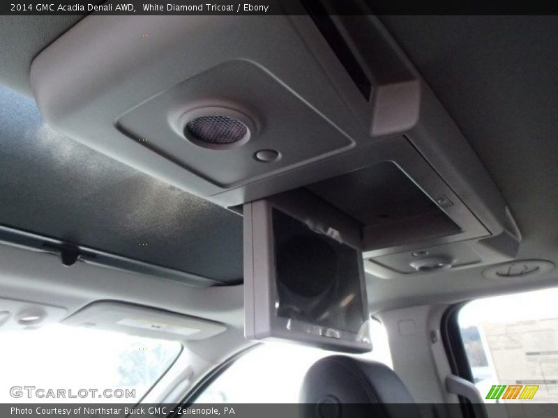 White Diamond Tricoat / Ebony 2014 GMC Acadia Denali AWD