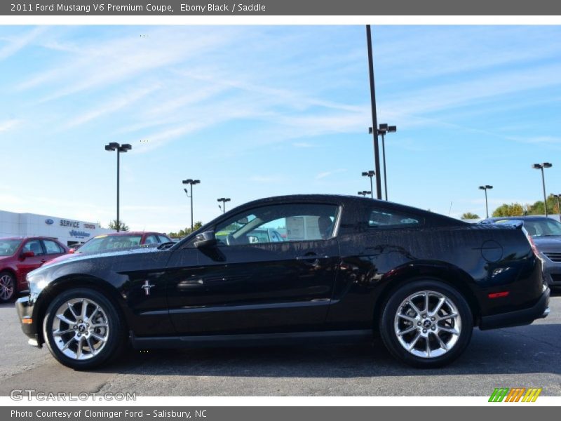 Ebony Black / Saddle 2011 Ford Mustang V6 Premium Coupe