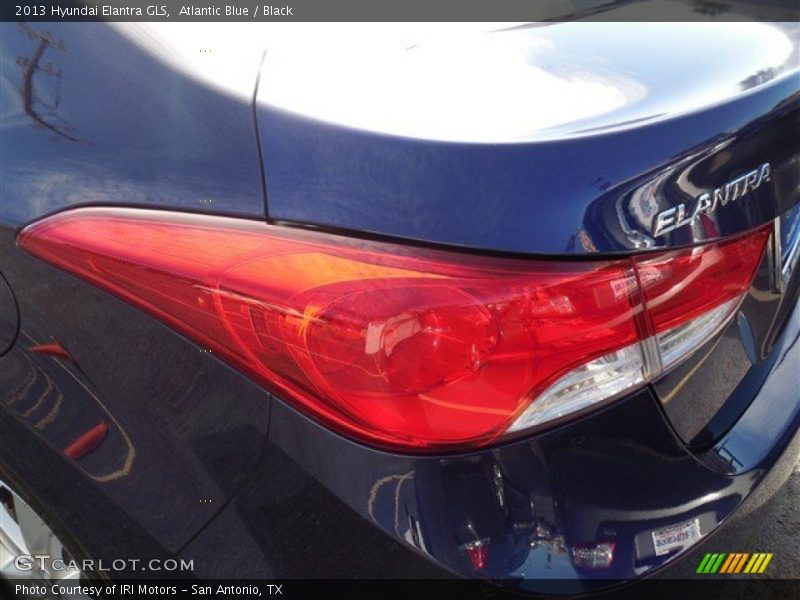 Atlantic Blue / Black 2013 Hyundai Elantra GLS