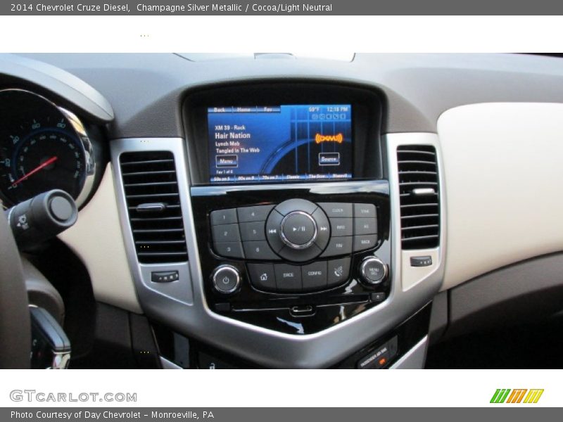 Champagne Silver Metallic / Cocoa/Light Neutral 2014 Chevrolet Cruze Diesel