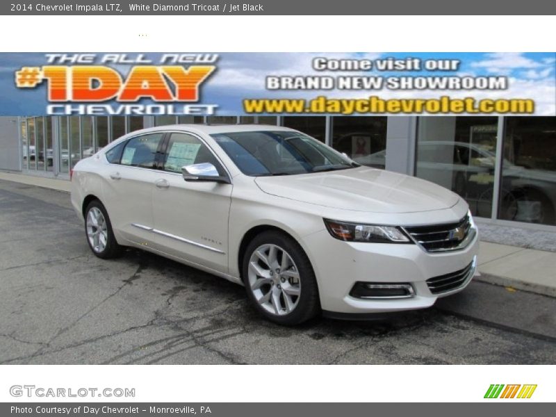White Diamond Tricoat / Jet Black 2014 Chevrolet Impala LTZ