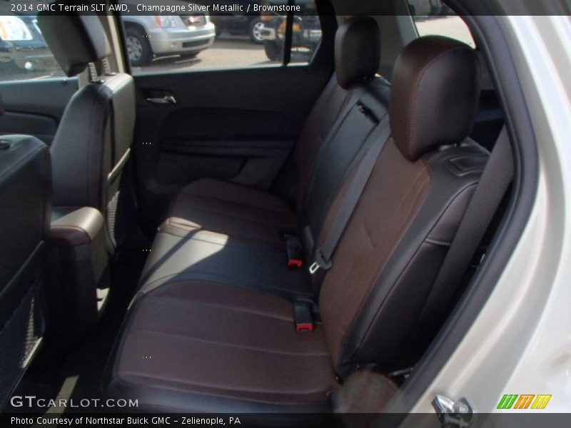 Champagne Silver Metallic / Brownstone 2014 GMC Terrain SLT AWD