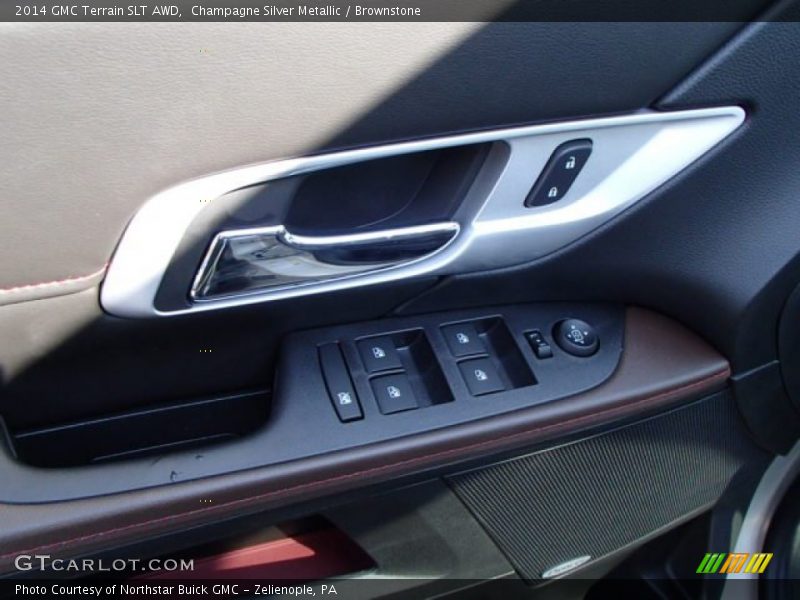 Champagne Silver Metallic / Brownstone 2014 GMC Terrain SLT AWD