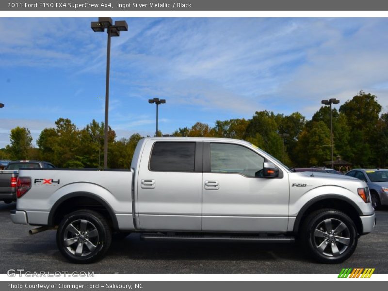 Ingot Silver Metallic / Black 2011 Ford F150 FX4 SuperCrew 4x4