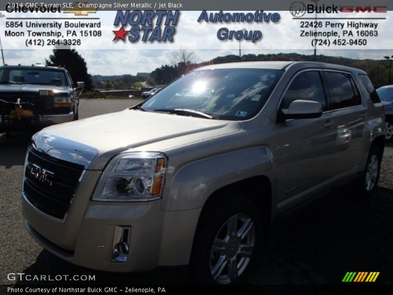 Champagne Silver Metallic / Jet Black 2014 GMC Terrain SLE