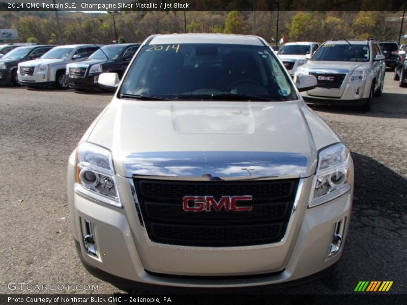 Champagne Silver Metallic / Jet Black 2014 GMC Terrain SLE
