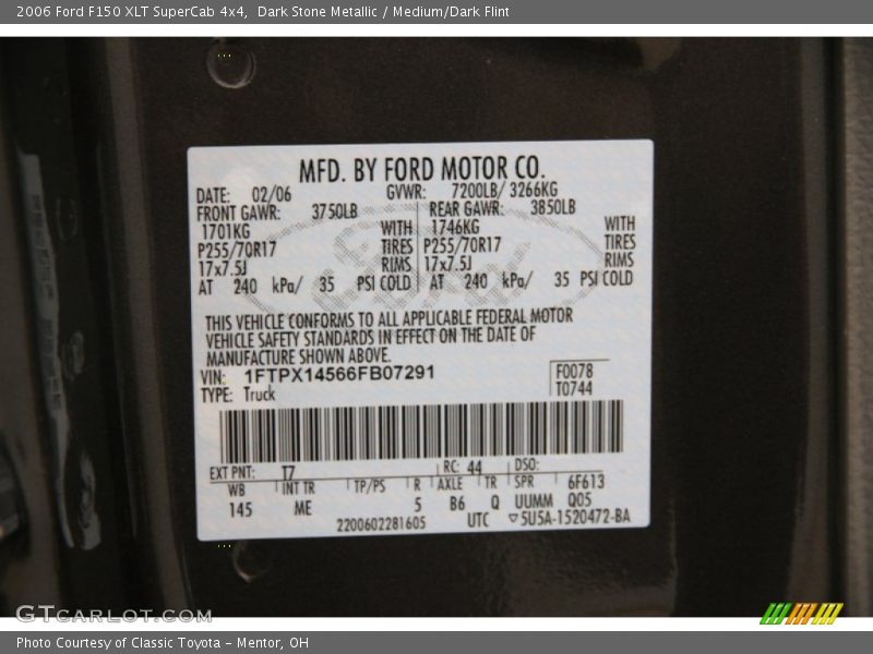 Dark Stone Metallic / Medium/Dark Flint 2006 Ford F150 XLT SuperCab 4x4