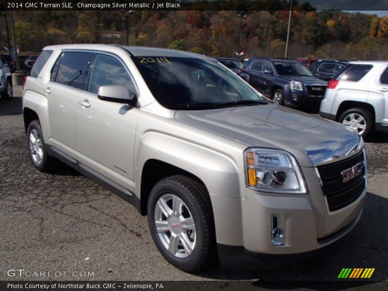 Champagne Silver Metallic / Jet Black 2014 GMC Terrain SLE