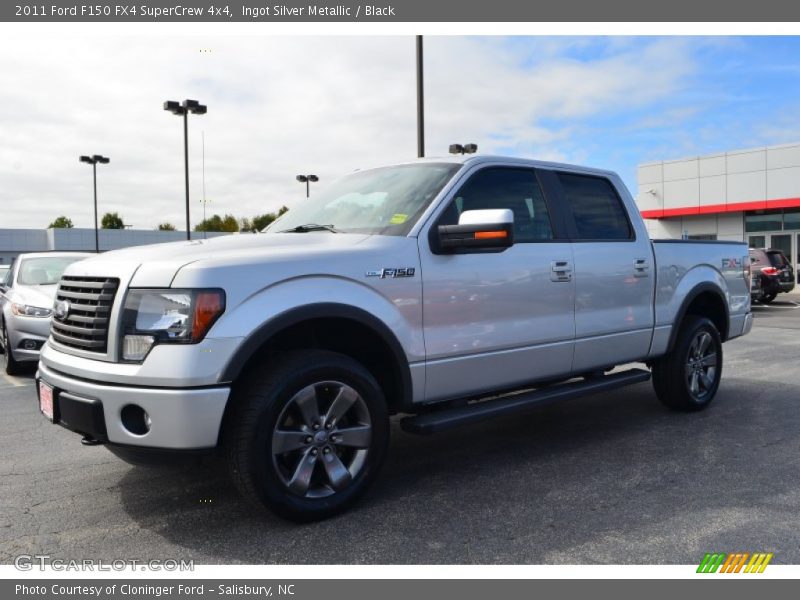 Ingot Silver Metallic / Black 2011 Ford F150 FX4 SuperCrew 4x4