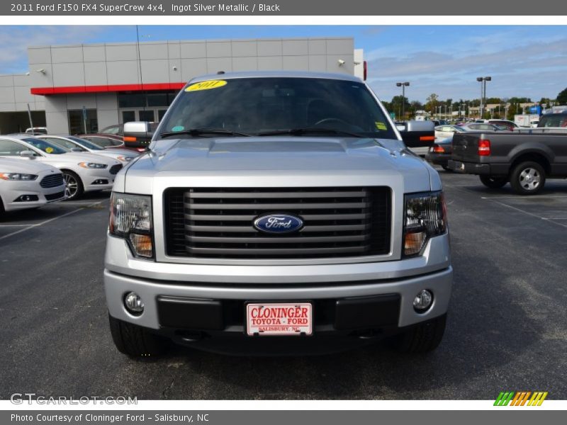 Ingot Silver Metallic / Black 2011 Ford F150 FX4 SuperCrew 4x4