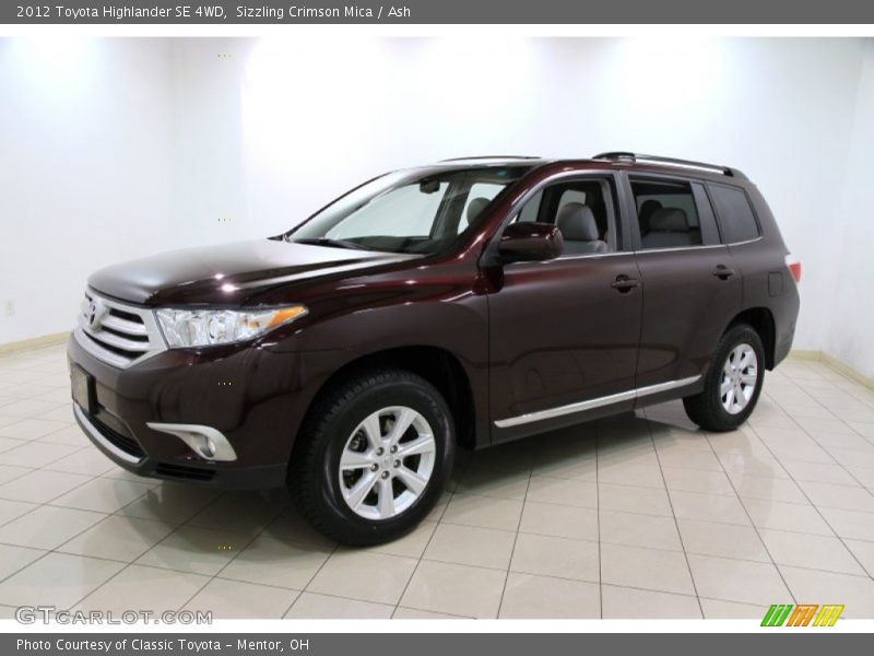 Sizzling Crimson Mica / Ash 2012 Toyota Highlander SE 4WD