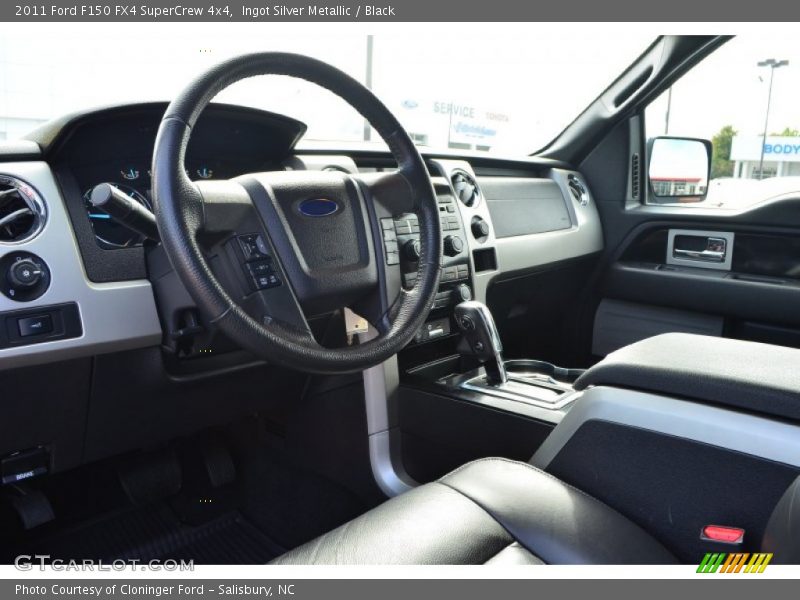 Ingot Silver Metallic / Black 2011 Ford F150 FX4 SuperCrew 4x4
