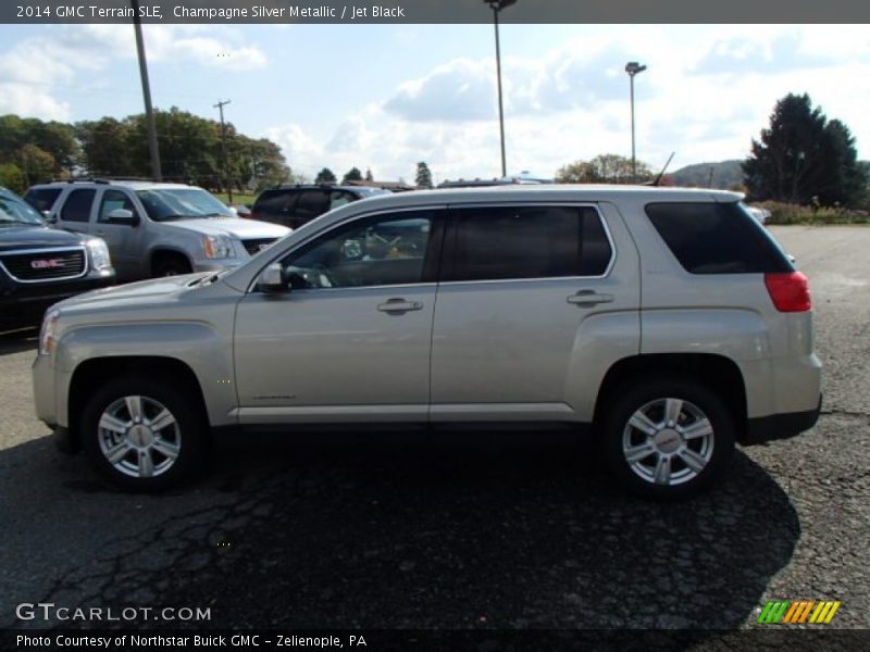 Champagne Silver Metallic / Jet Black 2014 GMC Terrain SLE