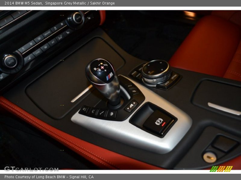 Singapore Grey Metallic / Sakhir Orange 2014 BMW M5 Sedan