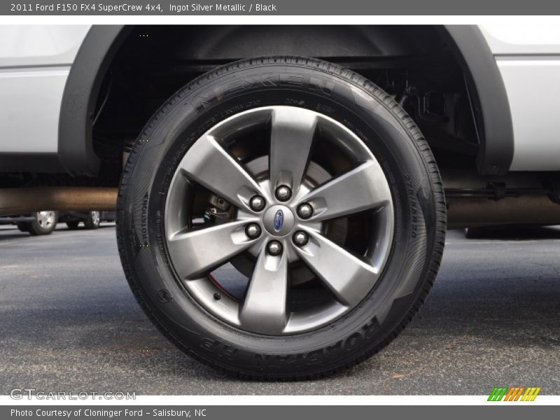Ingot Silver Metallic / Black 2011 Ford F150 FX4 SuperCrew 4x4