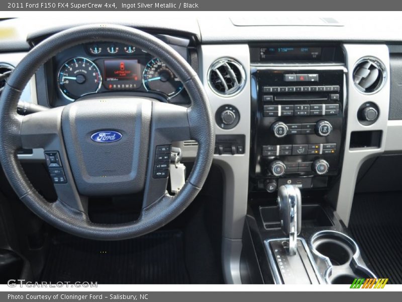 Ingot Silver Metallic / Black 2011 Ford F150 FX4 SuperCrew 4x4