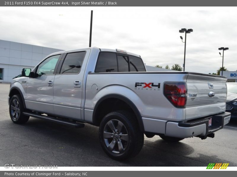 Ingot Silver Metallic / Black 2011 Ford F150 FX4 SuperCrew 4x4