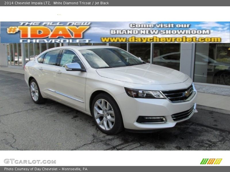 White Diamond Tricoat / Jet Black 2014 Chevrolet Impala LTZ