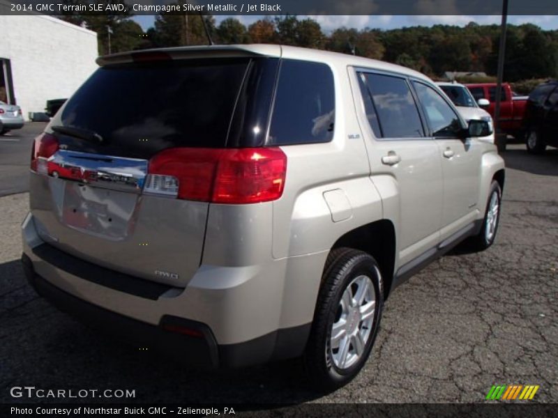 Champagne Silver Metallic / Jet Black 2014 GMC Terrain SLE AWD