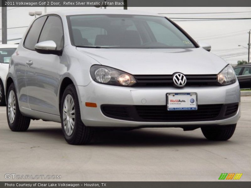 Reflex Silver Metallic / Titan Black 2011 Volkswagen Golf 2 Door